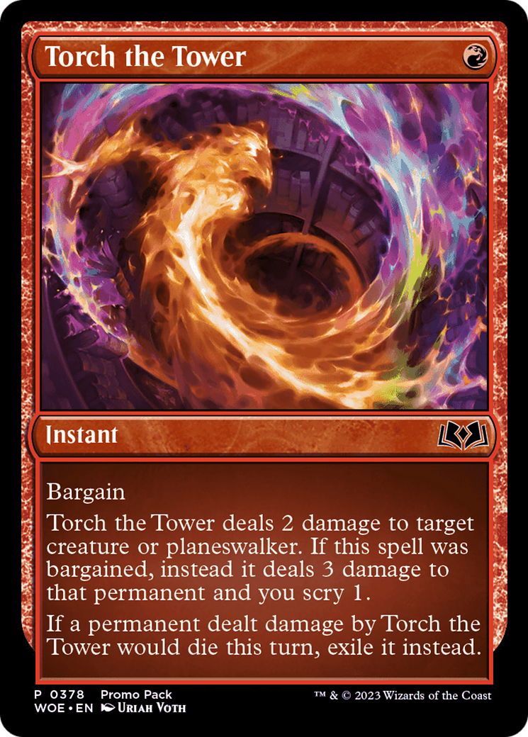 Torch the Tower (Promo Pack) [Wilds of Eldraine Promos] | Spectrum Games