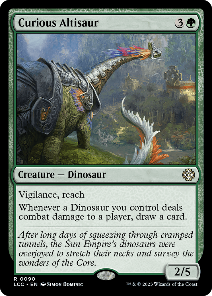 Curious Altisaur [The Lost Caverns of Ixalan Commander] | Spectrum Games