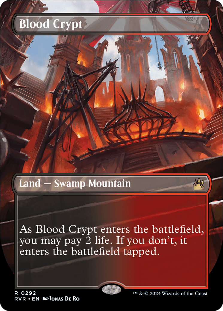 Blood Crypt (Borderless) [Ravnica Remastered] | Spectrum Games