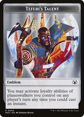 Elemental (02) // Teferi's Talent Emblem Double-Sided Token [March of the Machine Commander Tokens] | Spectrum Games