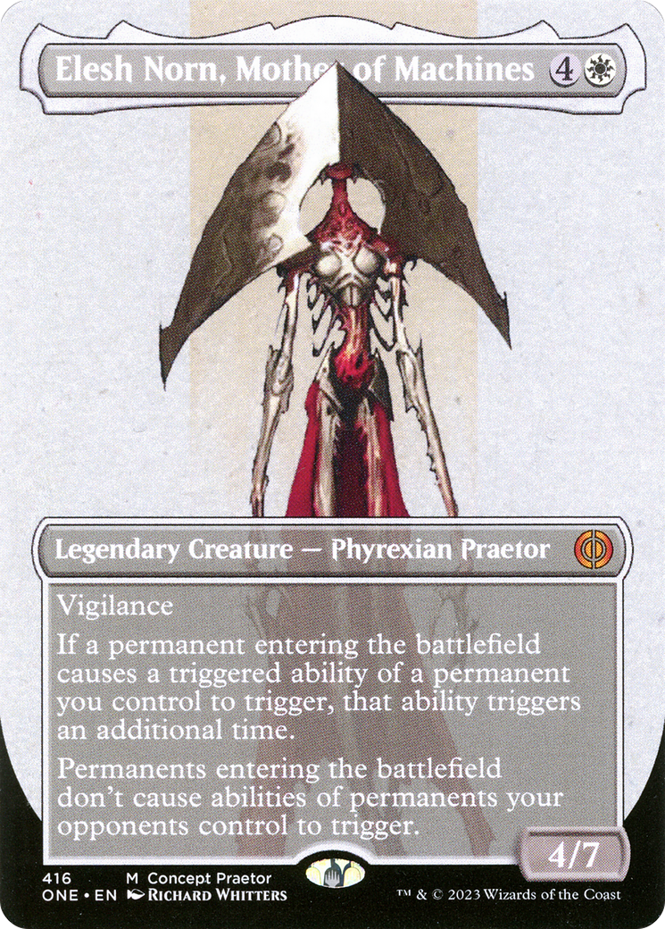 Elesh Norn, Mother of Machines (Borderless Concept Praetors) [Phyrexia: All Will Be One] | Spectrum Games