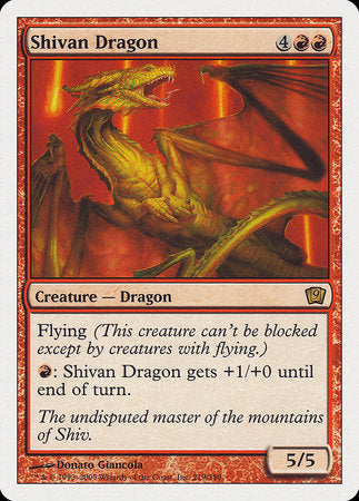 Shivan Dragon [Ninth Edition] | Spectrum Games