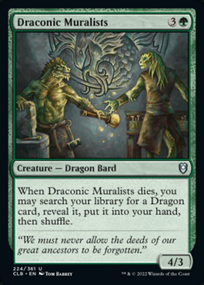 Draconic Muralists [Commander Legends: Battle for Baldur's Gate] | Spectrum Games