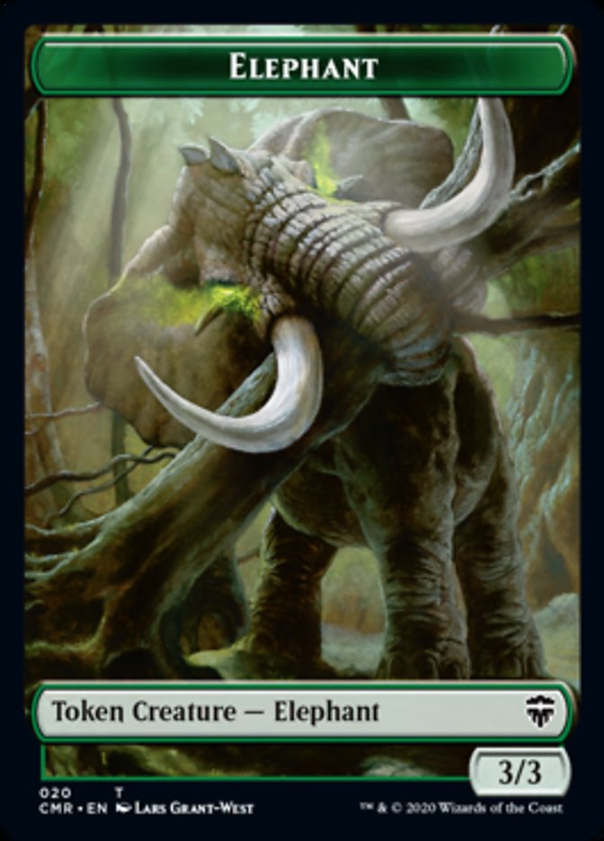 Beast (19) // Elephant Token [Commander Legends Tokens] | Spectrum Games