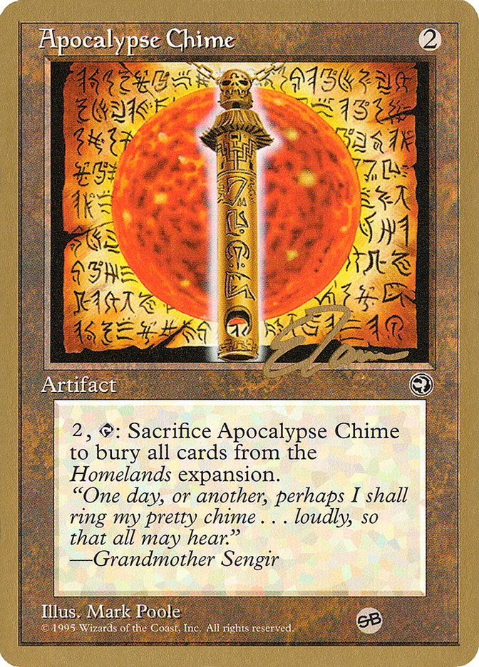 Apocalypse Chime (Eric Tam) (SB) [Pro Tour Collector Set] | Spectrum Games