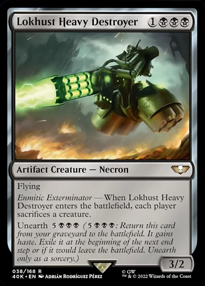 Lokhust Heavy Destroyer (Surge Foil) [Universes Beyond: Warhammer 40,000] | Spectrum Games