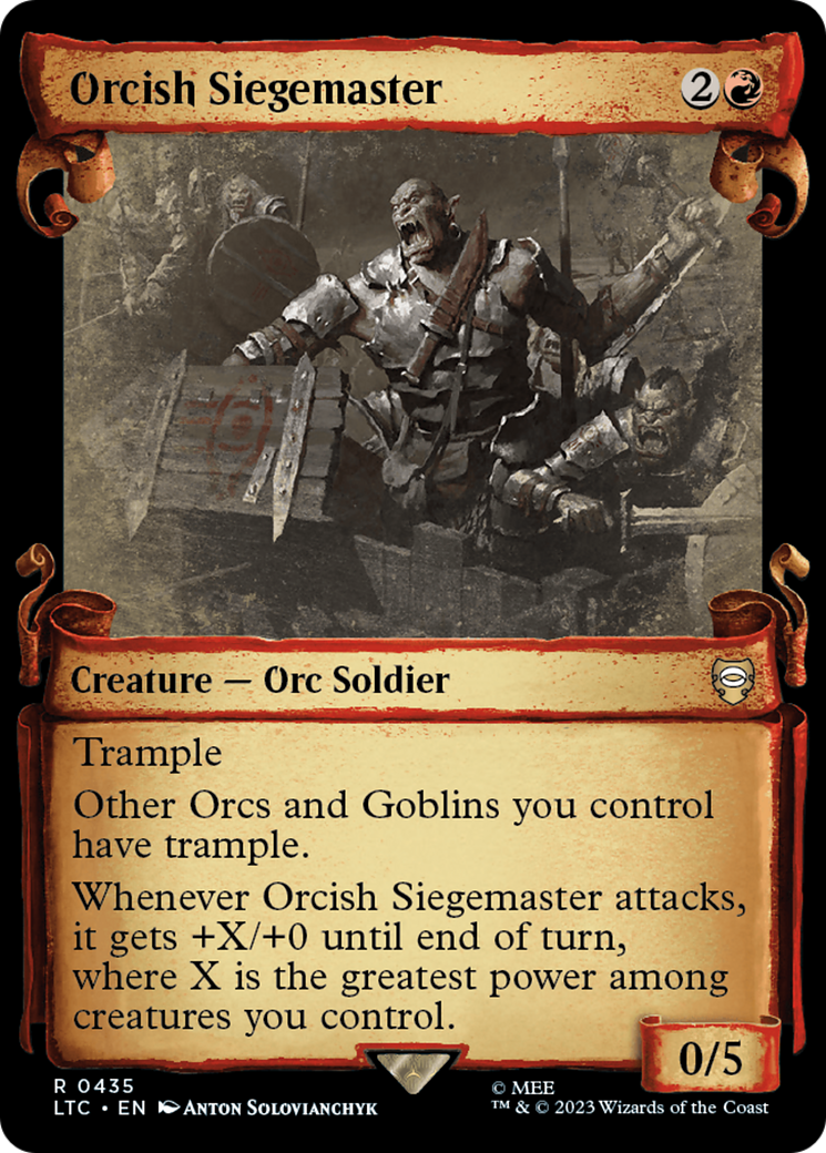 Orcish Siegemaster [The Lord of the Rings: Tales of Middle-Earth Commander Showcase Scrolls] | Spectrum Games