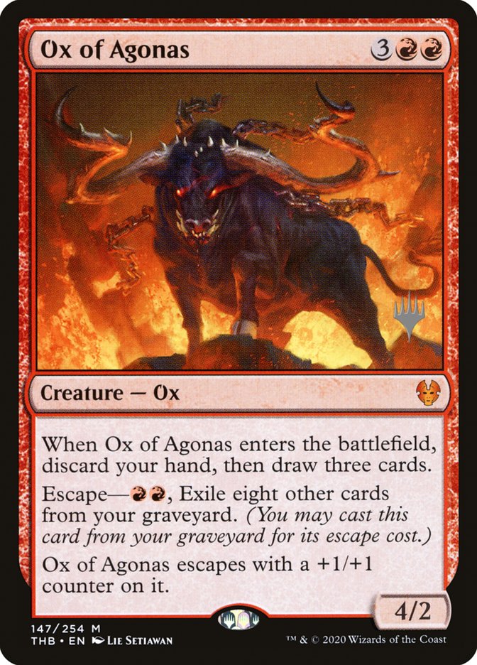 Ox of Agonas (Promo Pack) [Theros Beyond Death Promos] | Spectrum Games