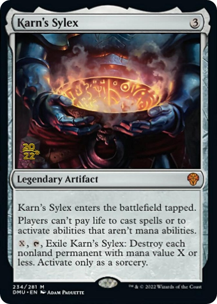 Karn's Sylex [Dominaria United Prerelease Promos] | Spectrum Games