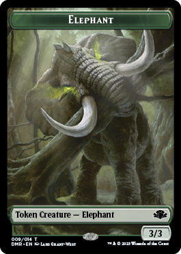 Elephant Token [Dominaria Remastered Tokens] | Spectrum Games