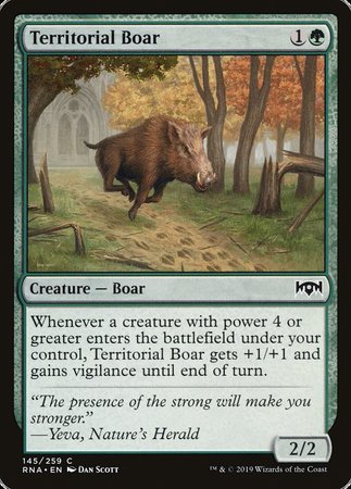 Territorial Boar [Ravnica Allegiance] | Spectrum Games