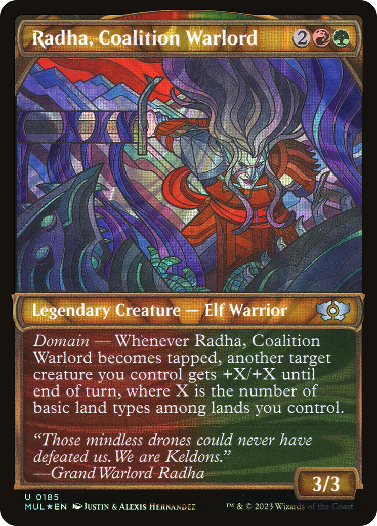 Radha, Coalition Warlord (Halo Foil) [Multiverse Legends] | Spectrum Games