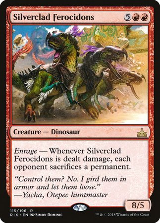 Silverclad Ferocidons [Rivals of Ixalan] | Spectrum Games