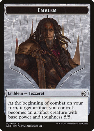 Emblem - Tezzeret the Schemer [Aether Revolt Tokens] | Spectrum Games