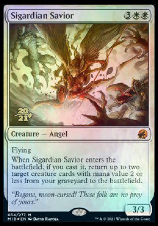 Sigardian Savior [Innistrad: Midnight Hunt Prerelease Promos] | Spectrum Games