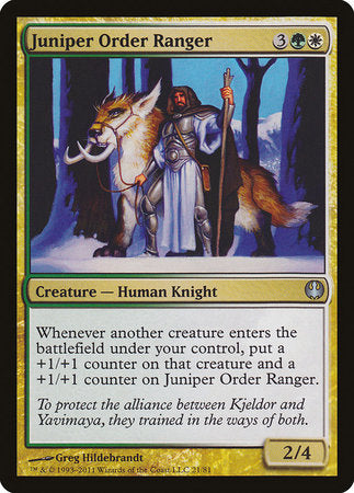 Juniper Order Ranger [Duel Decks: Knights vs. Dragons] | Spectrum Games