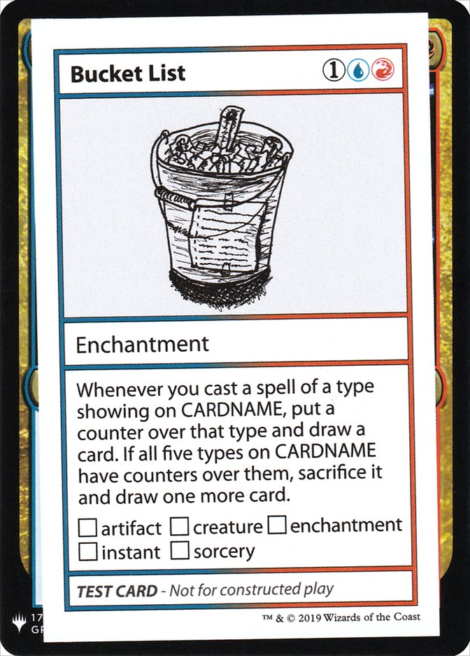 Bucket List [Mystery Booster Playtest Cards] | Spectrum Games