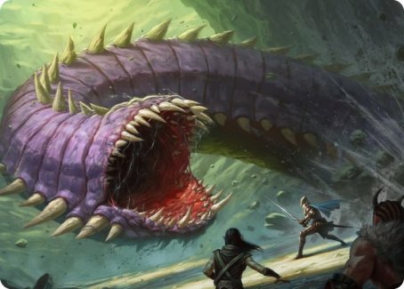 Purple Worm Art Card [Dungeons & Dragons: Adventures in the Forgotten Realms Art Series] | Spectrum Games