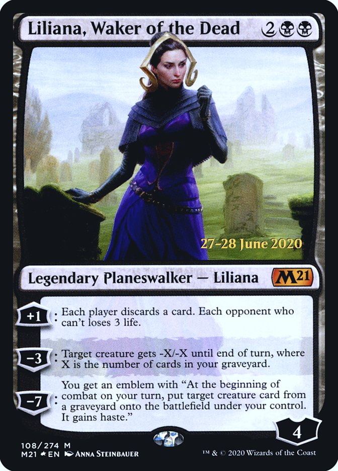 Liliana, Waker of the Dead  [Core Set 2021 Prerelease Promos] | Spectrum Games