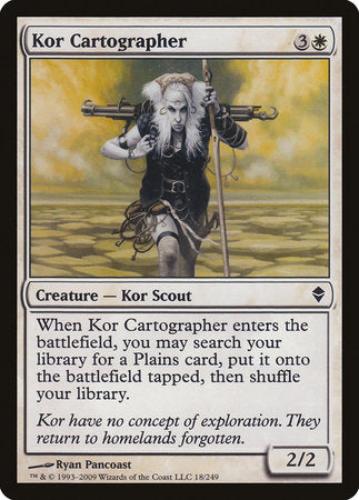 Kor Cartographer [Zendikar] | Spectrum Games