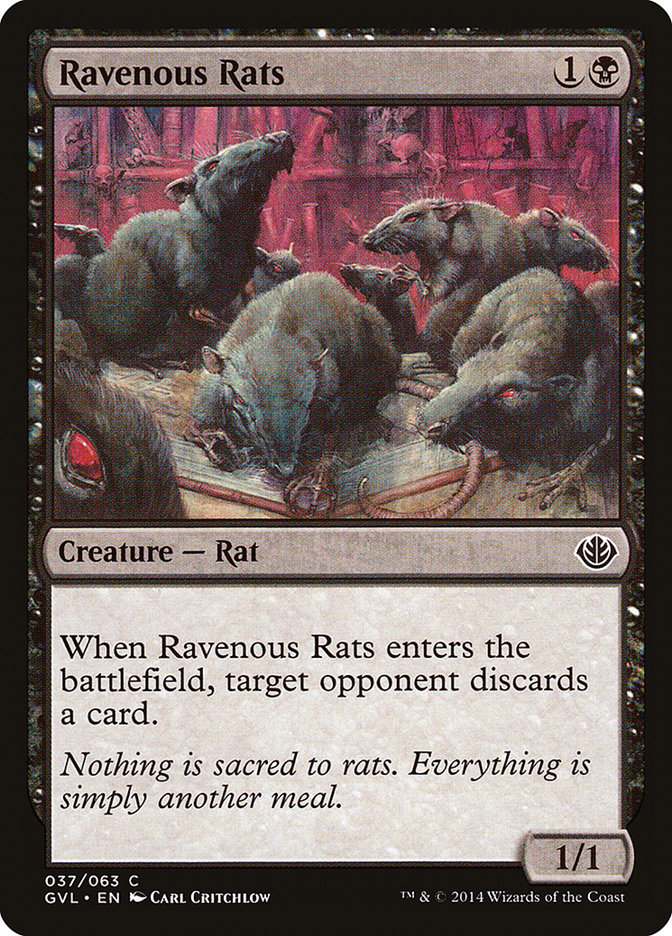 Ravenous Rats (Garruk vs. Liliana) [Duel Decks Anthology] | Spectrum Games