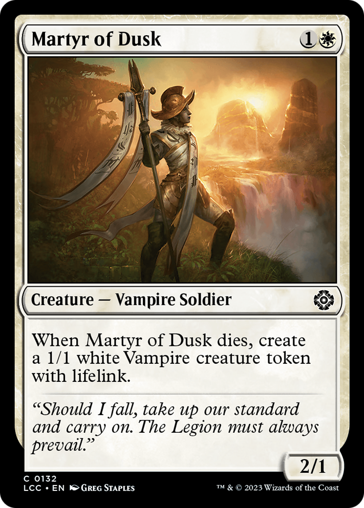 Martyr of Dusk [The Lost Caverns of Ixalan Commander] | Spectrum Games