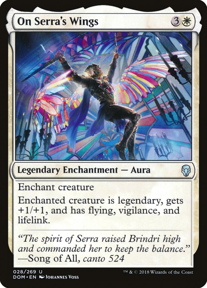 On Serra's Wings [Dominaria] | Spectrum Games