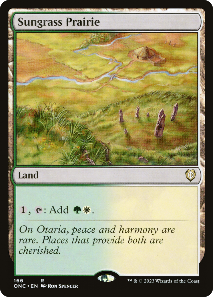 Sungrass Prairie [Phyrexia: All Will Be One Commander] | Spectrum Games