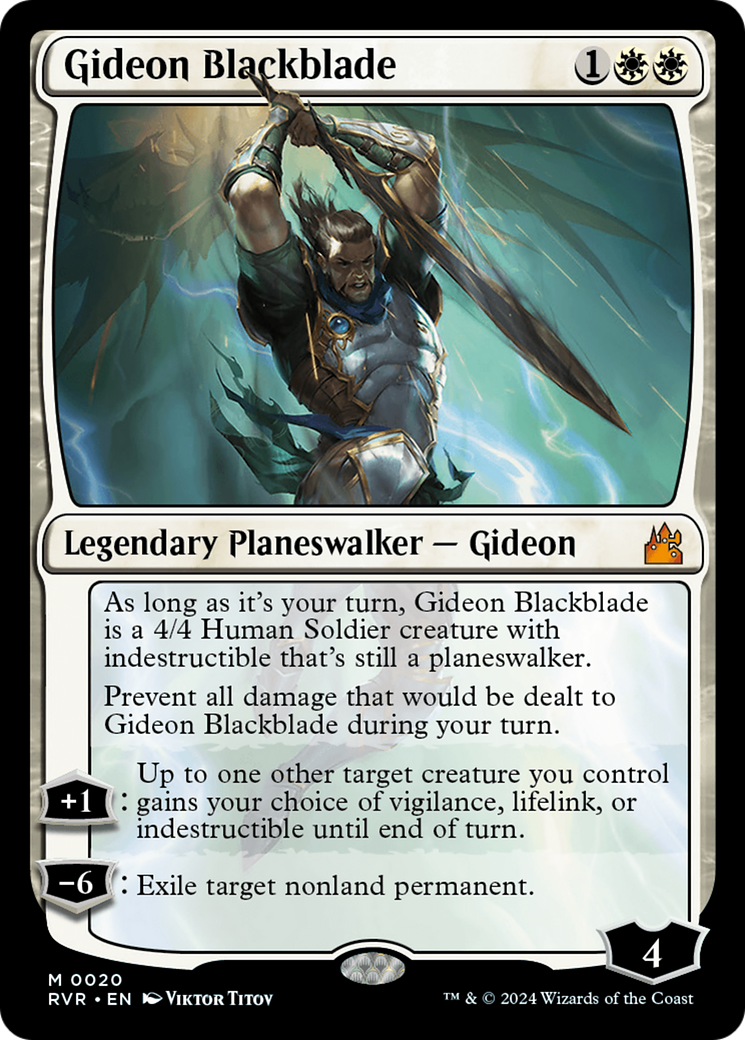 Gideon Blackblade [Ravnica Remastered] | Spectrum Games