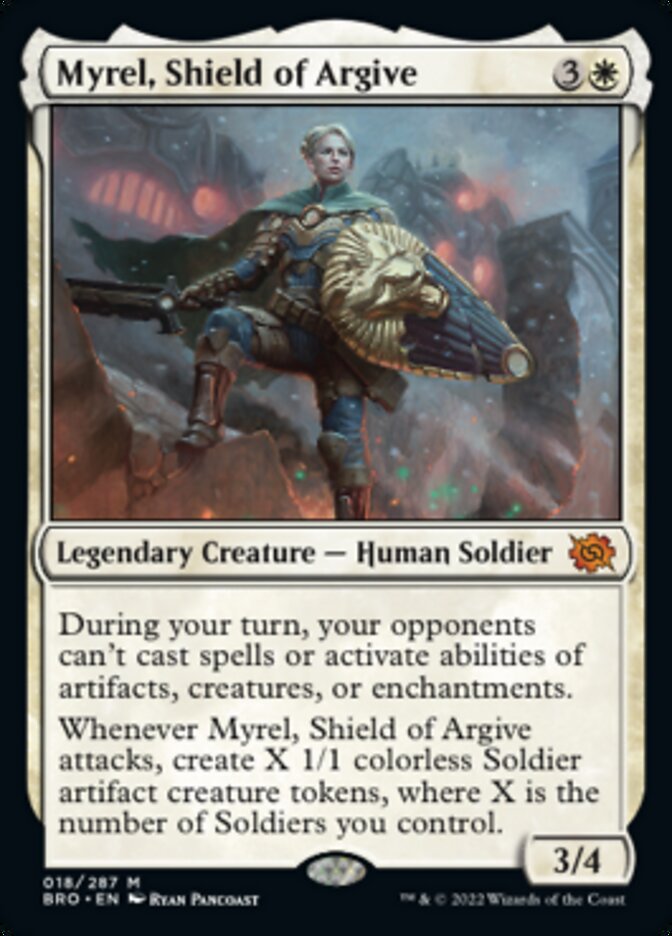 Myrel, Shield of Argive (Promo Pack) [The Brothers' War Promos] | Spectrum Games