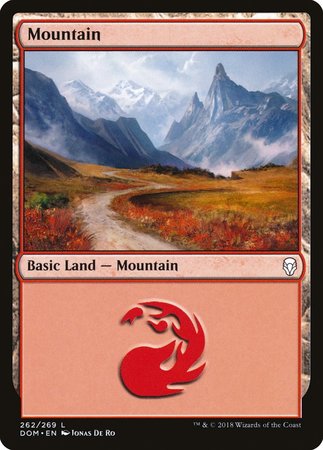 Mountain (262) [Dominaria] | Spectrum Games