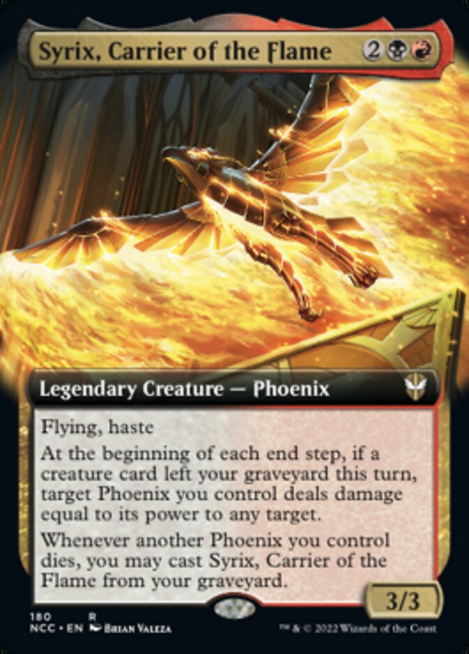 Syrix, Carrier of the Flame (Extended Art) [Streets of New Capenna Commander] | Spectrum Games