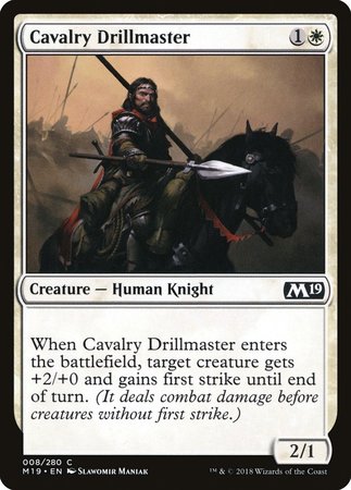 Cavalry Drillmaster [Core Set 2019] | Spectrum Games