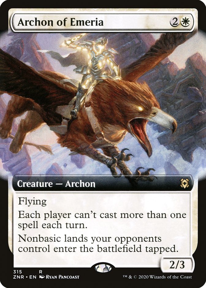 Archon of Emeria (Extended Art) [Zendikar Rising] | Spectrum Games