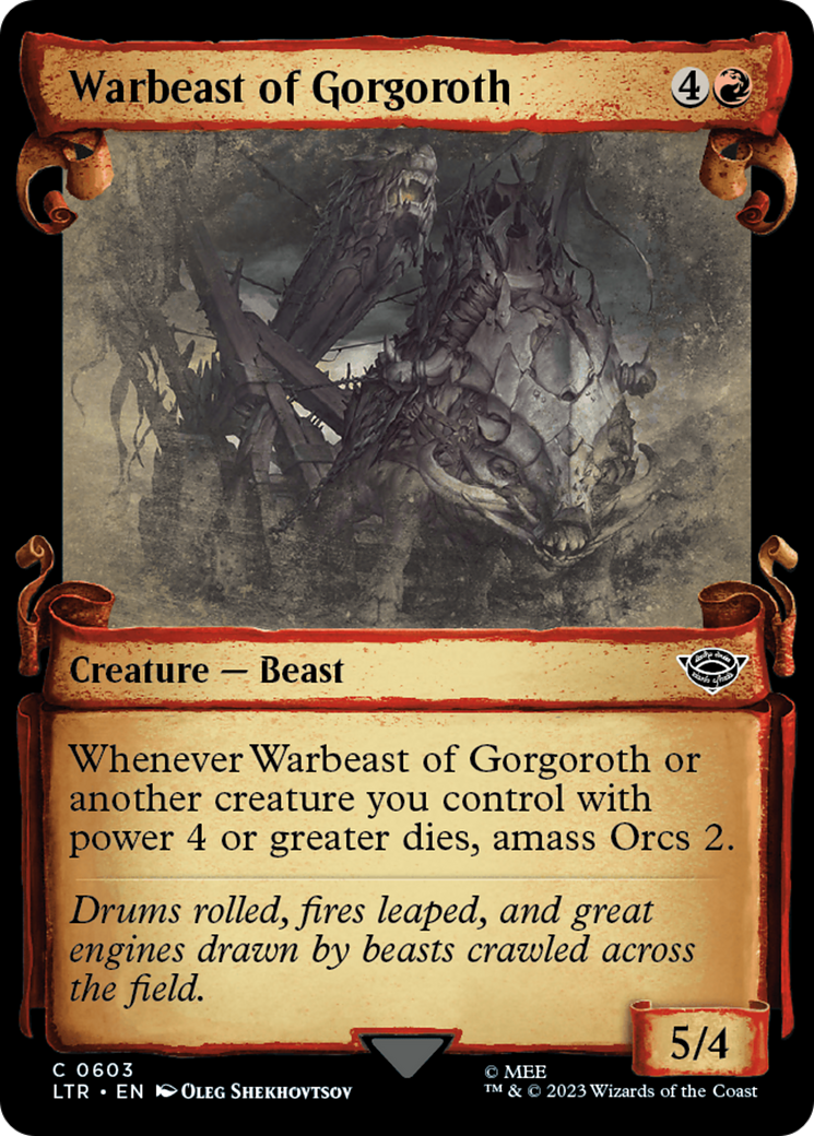 Warbeast of Gorgoroth [The Lord of the Rings: Tales of Middle-Earth Showcase Scrolls] | Spectrum Games