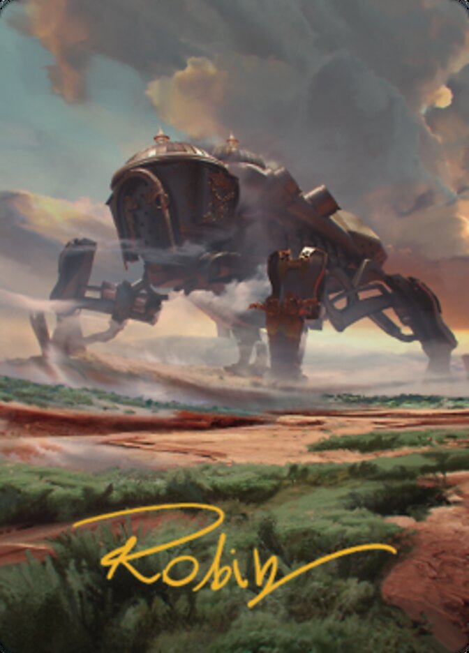 Plains (2) Art Card (Gold-Stamped Signature) [The Brothers' War Art Series] | Spectrum Games