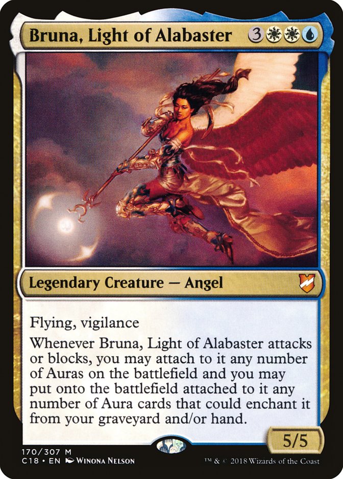 Bruna, Light of Alabaster (Oversized) [Commander 2018 Oversized] | Spectrum Games