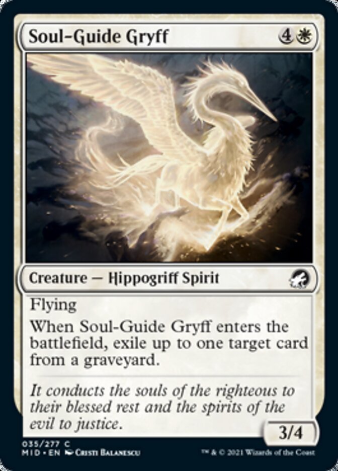 Soul-Guide Gryff [Innistrad: Midnight Hunt] | Spectrum Games