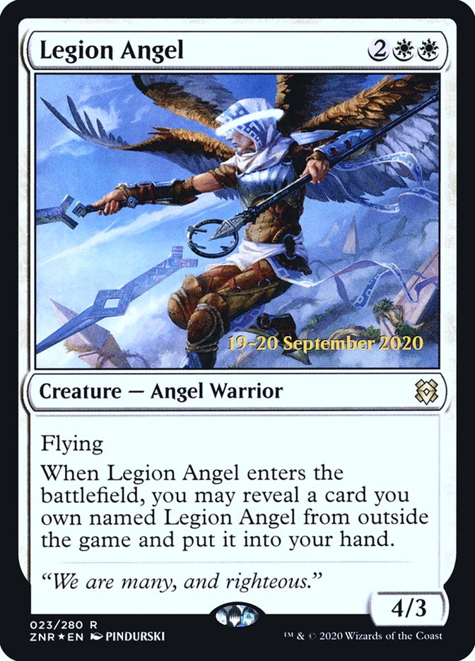 Legion Angel  [Zendikar Rising Prerelease Promos] | Spectrum Games