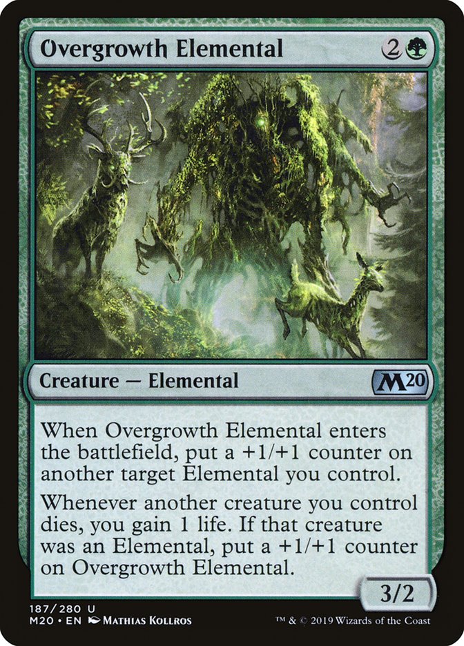 Overgrowth Elemental [Core Set 2020] | Spectrum Games