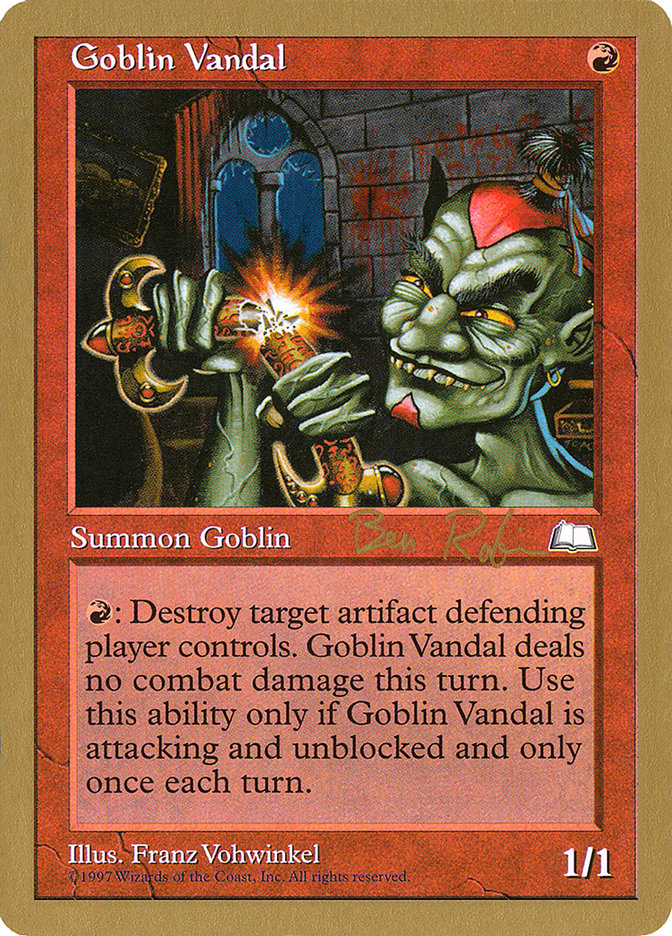 Goblin Vandal (Ben Rubin) [World Championship Decks 1998] | Spectrum Games