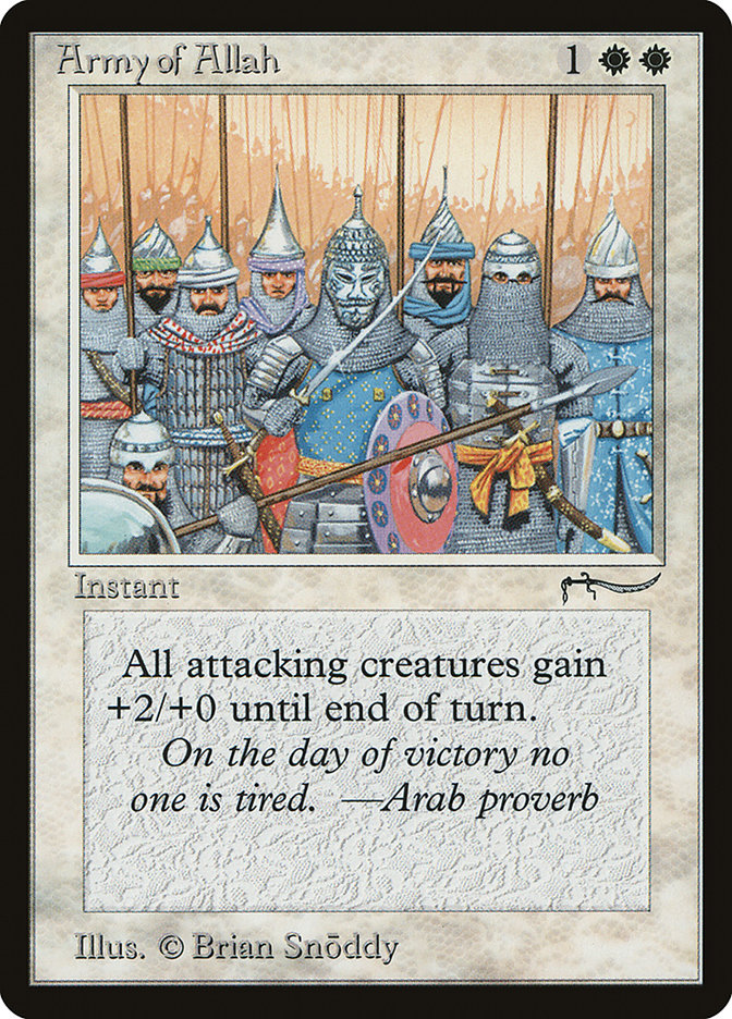 Army of Allah (Light Mana Cost) [Arabian Nights] | Spectrum Games