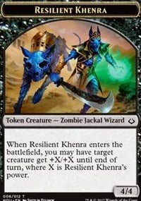 Resilient Khenra // Cat Double-sided Token [Hour of Devastation Tokens] | Spectrum Games