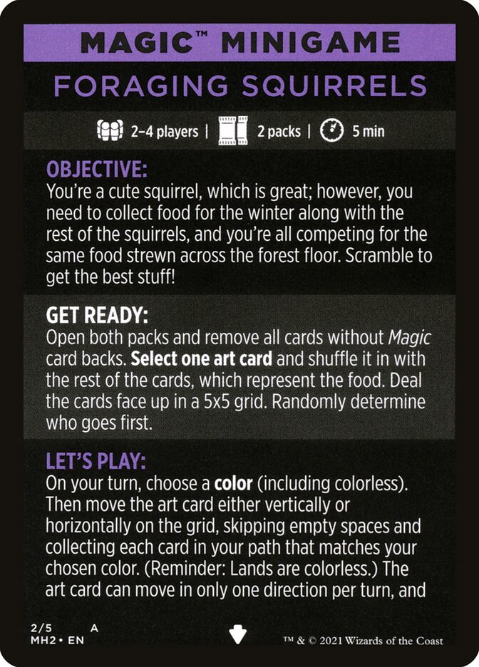 Foraging Squirrels (Magic Minigame) [Modern Horizons 2 Minigame] | Spectrum Games