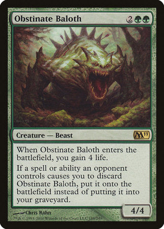 Obstinate Baloth [Magic 2011] | Spectrum Games