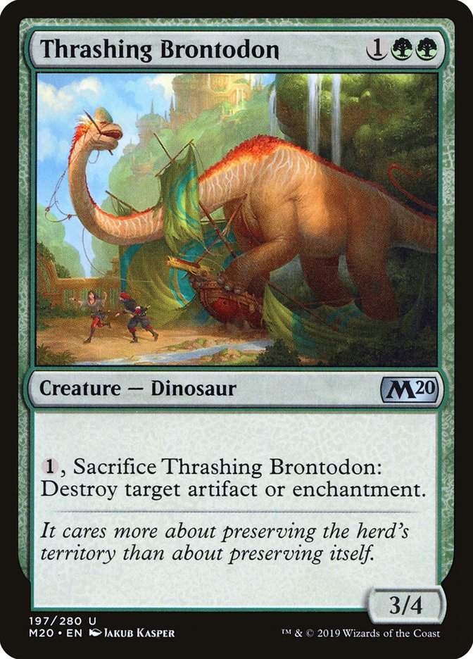 Thrashing Brontodon [Core Set 2020] | Spectrum Games