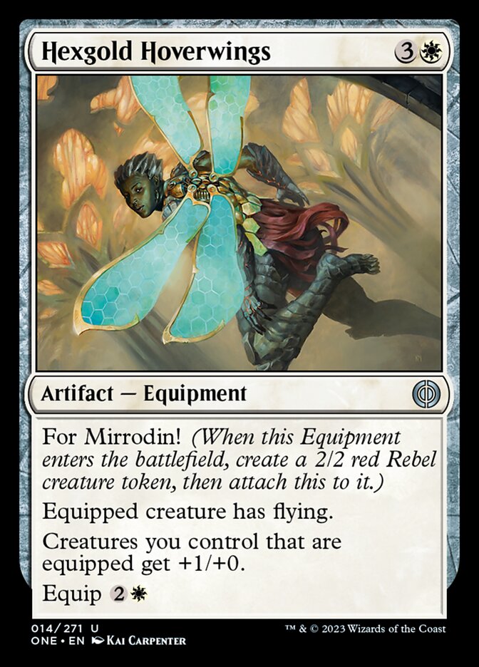 Hexgold Hoverwings [Phyrexia: All Will Be One] | Spectrum Games