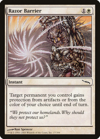 Razor Barrier [Mirrodin] | Spectrum Games