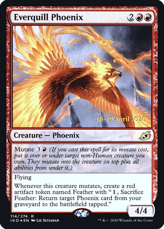 Everquill Phoenix  [Ikoria: Lair of Behemoths Prerelease Promos] | Spectrum Games