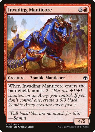 Invading Manticore [War of the Spark] | Spectrum Games